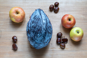 Autumn theme: vegetables and fall colors