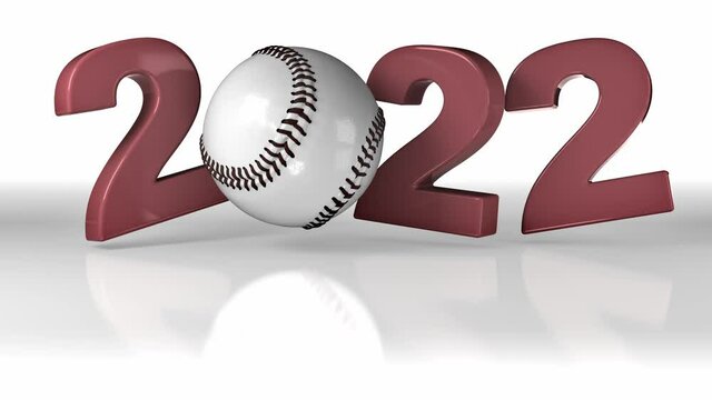 Baseball 2022 design in Infinite Rotation on White
