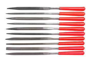 Needle rasp files set. Craft tools for metal or wood grinding