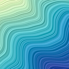 Wavy background. Vibrant background in yellow green blue colors. EPS10 Vector.