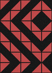 Abstract Geometric Pattern generative computational art illustration