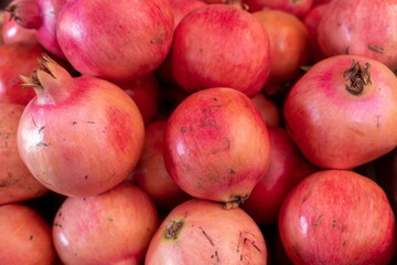 Pomegranates for sale at the city farmers market
