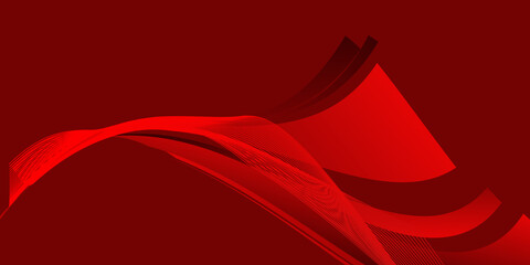 Modern red background with lines