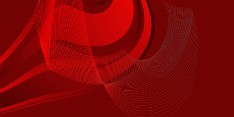 Modern red background with lines