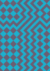 Abstract Geometric Pattern generative computational art illustration