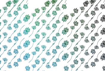 Light Blue, Green vector doodle layout.