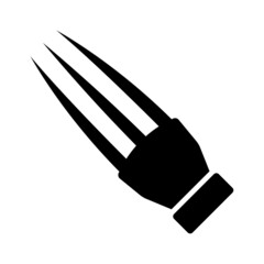 Combat claw weapon flat vector icon for games and websites