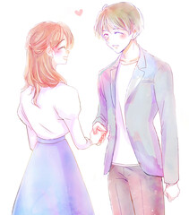 恋人同士になった男女