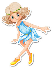 Little angel cartoon character sticker