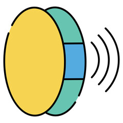 Editable design icon of voice recognition