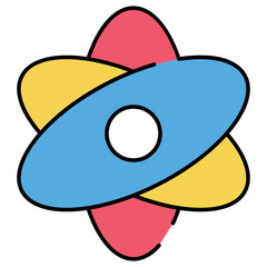 An icon design of 360 degree axis