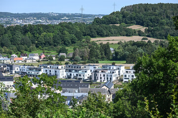 Fototapeta na wymiar Luxembourg Petange frontiere immobilier ville logement vert