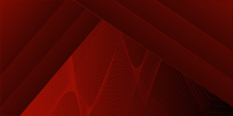 Futuristic red background with lines