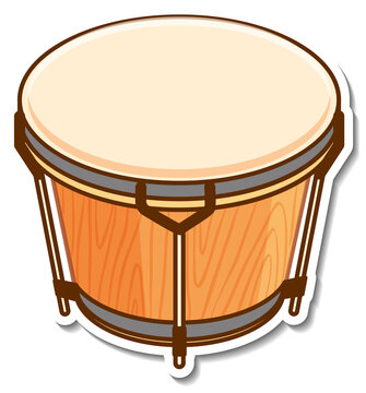 Sticker drum musical instrument