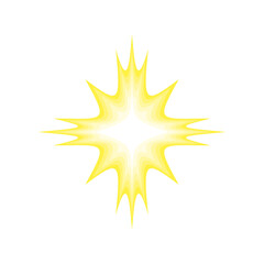 Luminous star. Vector illustration.