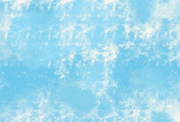 Watercolor abstract blue sky background