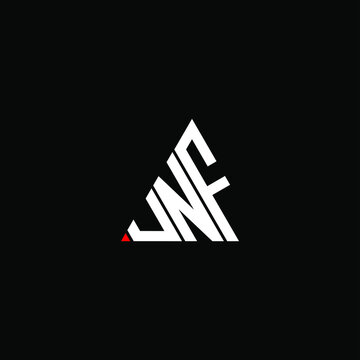 UNF letter logo creative design. UNF unique design
