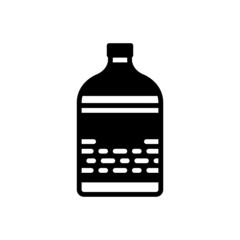 Black solid icon for contained