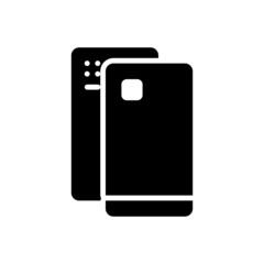 Black solid icon for cover