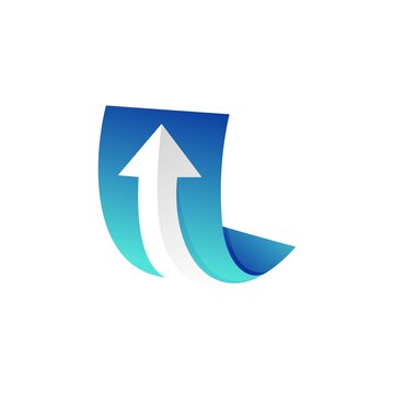 Growth Income with Arrow Logo Template