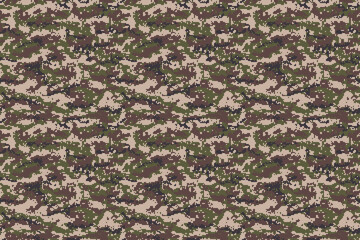 Digital green brown army camouflage background. Vector