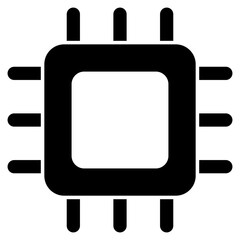 An icon design of microchip