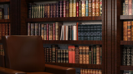 テレビ会議背景用 ZOOM会議背景用 CG 部屋 ラウンジ 本棚 書斎 video conferencing	
