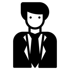groom glyph icon