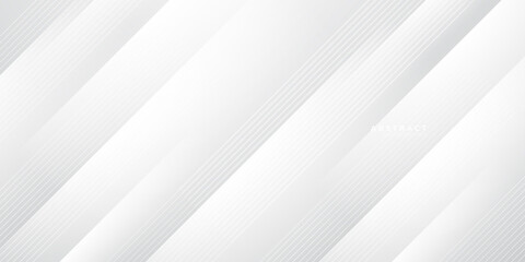 Fototapeta premium Abstract white square shape with futuristic concept background 
