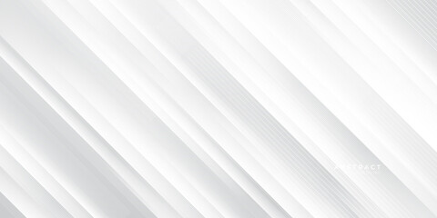 Obraz premium White grey abstract presentation background. Vector abstract graphic design banner pattern background web template.