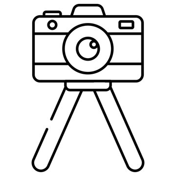 perfect icon of tripod camera