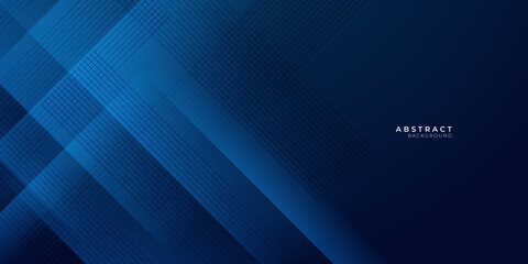 Fototapeta premium Modern blue abstract presentation background with shadow 3d layered light rectangle. Vector illustration design for presentation, banner, cover, web, flyer, card, poster, wallpaper, texture, slide