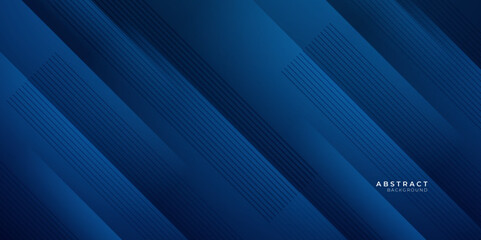 Obraz premium Abstract digital technology pattern luxury dark blue abstract business presentation background. Digital image of light rays, stripes lines with blue light, speed and motion blur over dark blue design