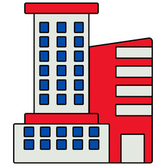 A unique design icon of skyscraper