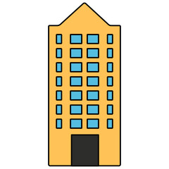 A unique design icon of edifice 


