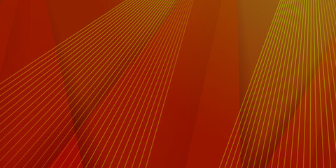 Modern simple red orange abstract lines and triangles background. Vector abstract graphic design banner pattern background template.