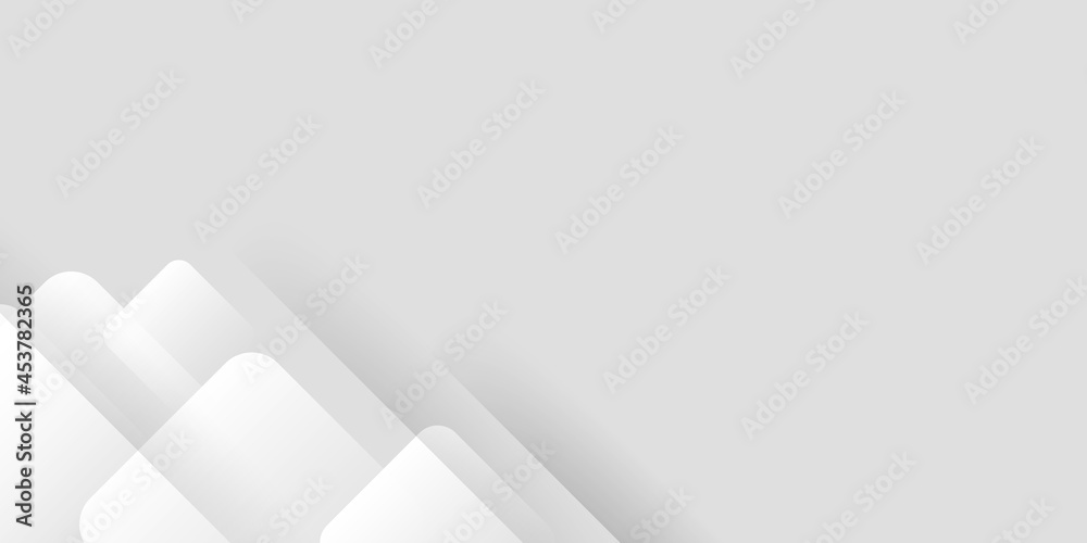 Wall mural modern simple white and grey abstract presentation background. vector abstract graphic design banner