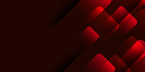 Dark red abstract background with 3d overlap layer rounded rectangle texture pattern