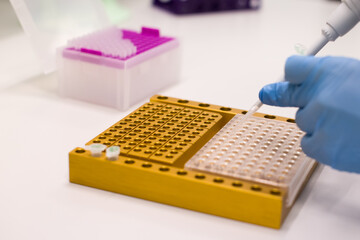 Laboratory technician digs out PCR to diagnose viruses