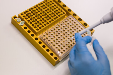 Laboratory technician digs out PCR to diagnose viruses