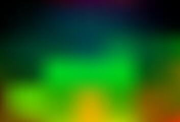 Dark Multicolor, Rainbow vector abstract bright background.