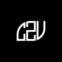 CZU letter logo design on green background. CZU creative initials letter logo concept. CZU letter design.  - obrazy, fototapety, plakaty