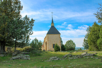 Fototapeta na wymiar Church in a Spanish village