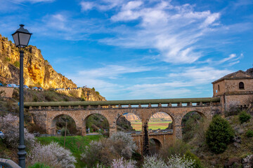 Aqueduct of Patones de Arriba in Spain