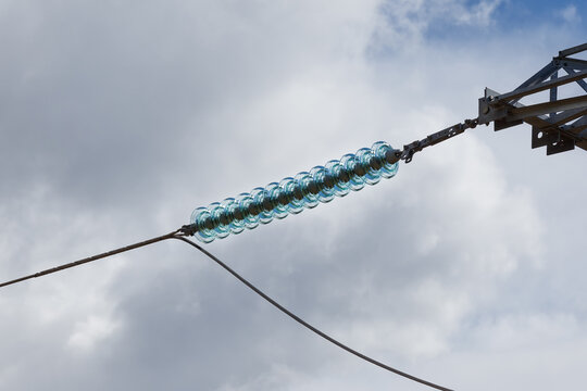 High voltage glass insulator