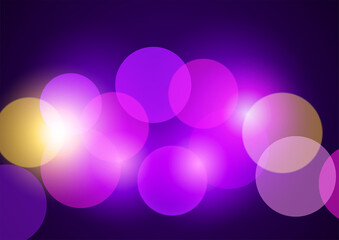 Purple and pink bokeh lights