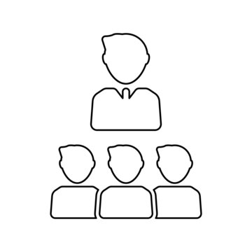 outlined people group teamwork concept clip art preview
