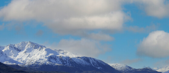 clouds over the mountains