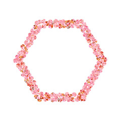 Pink gold sequin confetti placer vector illustration. Rhythmic gymnastics dress sequins background. Delicate glowing tinsel elements party decoration. Theater costume paillettes.