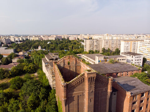 853 Assan's steam mill in Bucharest. slowlly reclaimed by nature.The first industrial establishment based on mechanized work and steam power was introduced in 1853, in the form of the Assan Steam Mil
